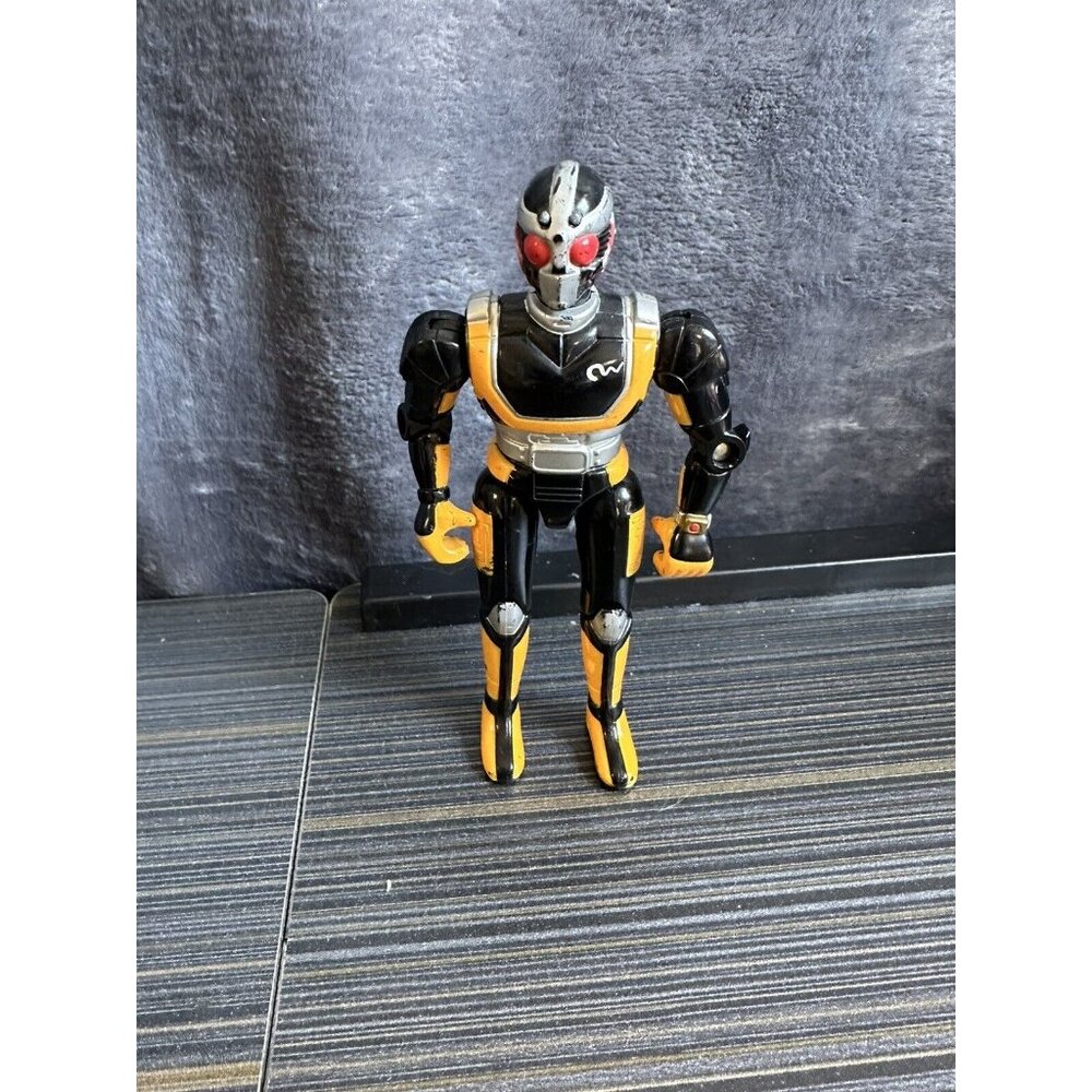 SABAN'S MASKED RIDER SUPER GOLD 5'' ACTION FIGURE‎ MISSIng ANTENNAs 1995 Vtg 90s